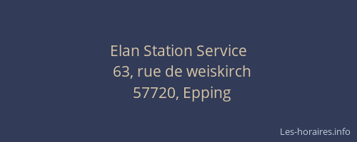 Elan Station Service