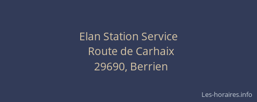 Elan Station Service
