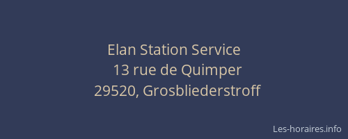 Elan Station Service