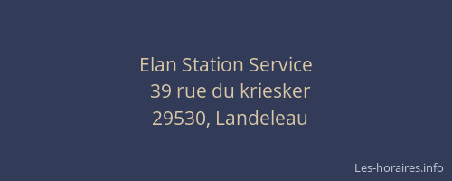 Elan Station Service