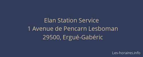 Elan Station Service
