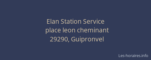 Elan Station Service