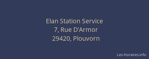 Elan Station Service