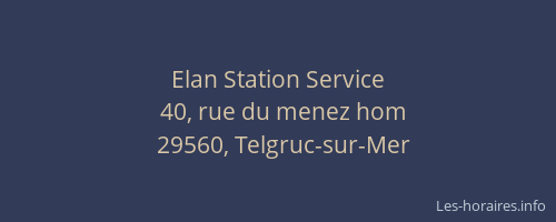 Elan Station Service