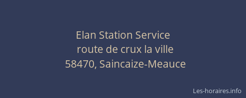 Elan Station Service