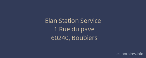 Elan Station Service