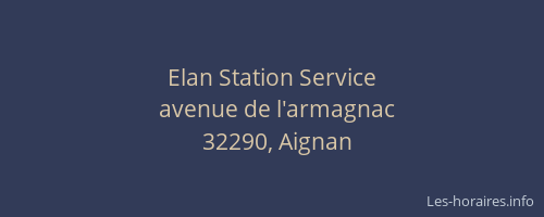 Elan Station Service