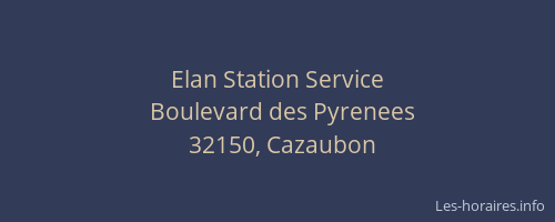 Elan Station Service