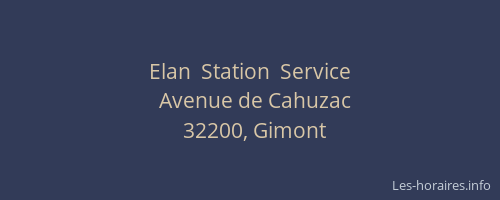 Elan  Station  Service