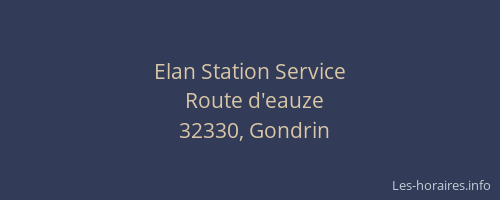 Elan Station Service