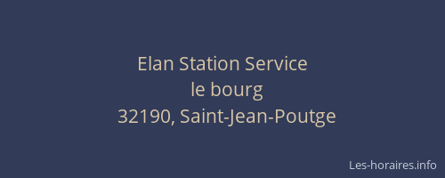 Elan Station Service