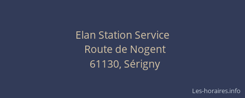 Elan Station Service