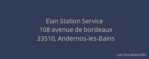 Elan Station Service