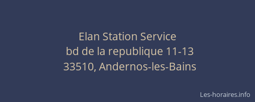 Elan Station Service