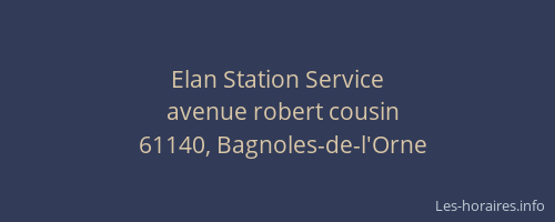 Elan Station Service
