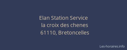 Elan Station Service