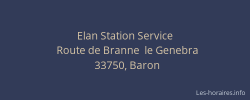 Elan Station Service