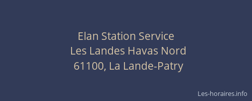 Elan Station Service