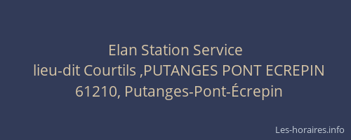 Elan Station Service