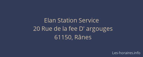 Elan Station Service