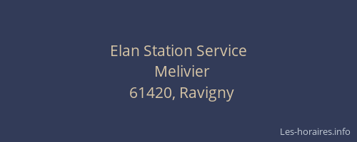 Elan Station Service