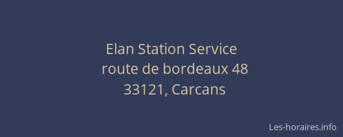 Elan Station Service