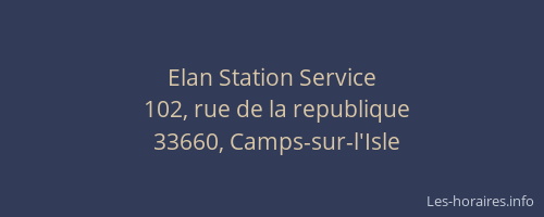 Elan Station Service