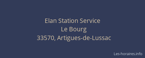 Elan Station Service