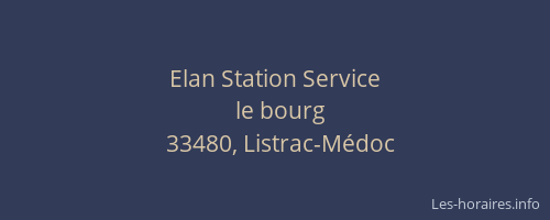Elan Station Service
