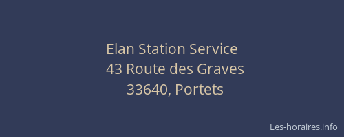 Elan Station Service