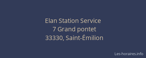 Elan Station Service