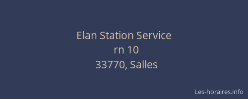 Elan Station Service