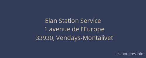 Elan Station Service