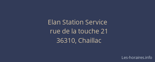 Elan Station Service