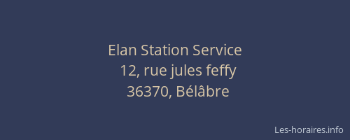 Elan Station Service