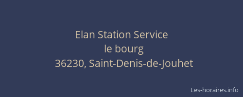 Elan Station Service