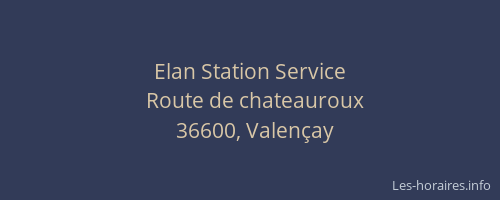 Elan Station Service