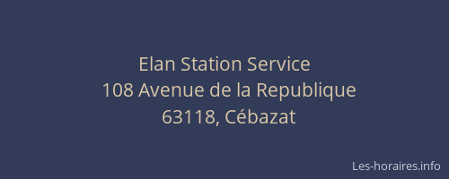 Elan Station Service