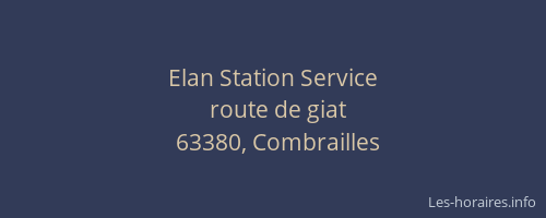 Elan Station Service
