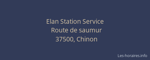 Elan Station Service