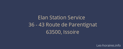 Elan Station Service