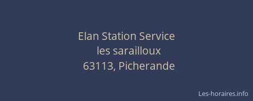 Elan Station Service