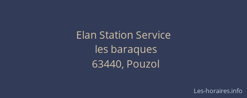 Elan Station Service