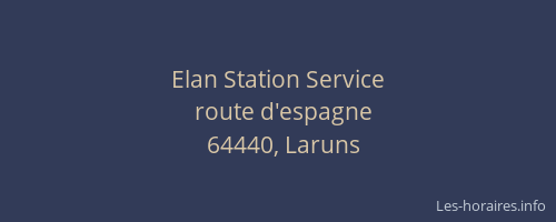 Elan Station Service