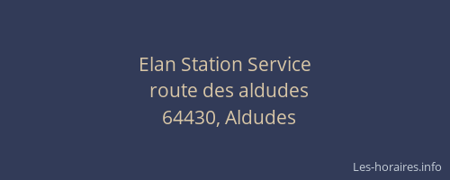 Elan Station Service