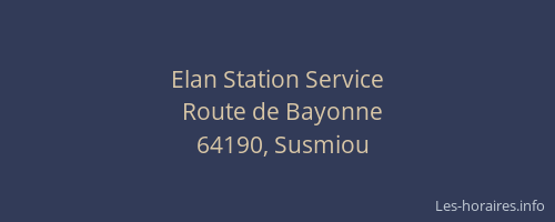 Elan Station Service