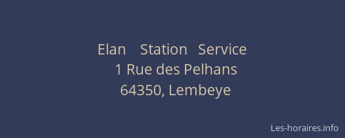 Elan    Station   Service