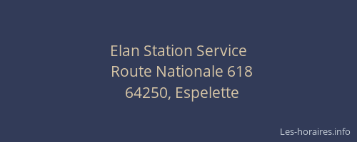 Elan Station Service
