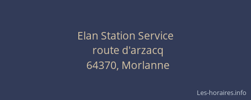 Elan Station Service