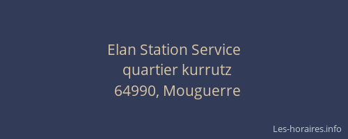 Elan Station Service